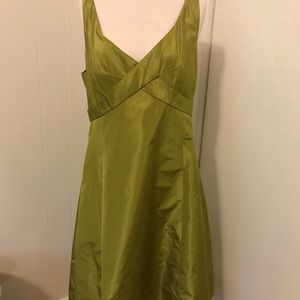 NWT J.Crew green taffeta cocktail dress 14